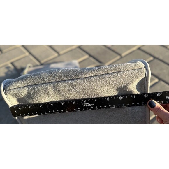 MARGOT NEW YORK JAMEE LEATHER SUEDE DOUBLE HANDLE TOTE BAG W MATCHING WALLET NWT - Picture 9 of 16